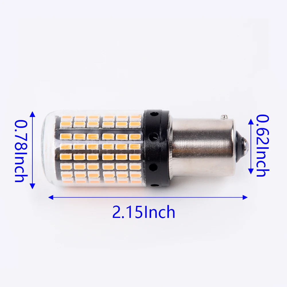 12V 1156 144SMD BAU15S PY21W Автомобильный светодиодный указатели поворота Canbus лампы части