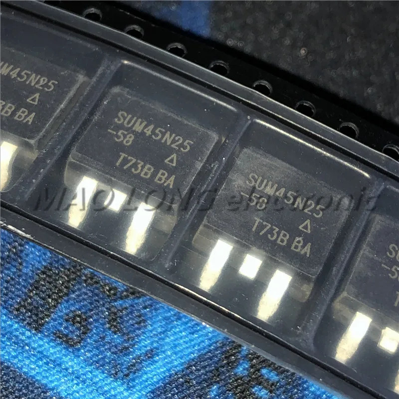 10PCS/LOT SUM45N25-58 SUM45N25 TO263 250V 45A New spot Quality Assurance | Электронные компоненты и