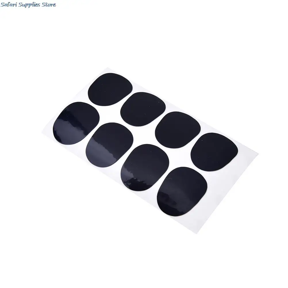 0.55mm Thickness 8 Pcs Black Rubber Soprano Saxophone Sax Clarinet Mouthpiece Pads Patches Cushions saxophone pads,saxophone mouthpiece cushions,saxophone accessories,clarinet accessories
