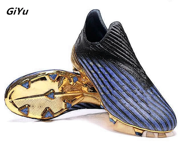 Tanie Mężczyźni piłkarskie buty piłkarskie sportowe buty piłkarskie 2019 nowy Model gorąca sprzedaż wysokiej góry Soccer knagi trening piłki nożnej Sneaker Man