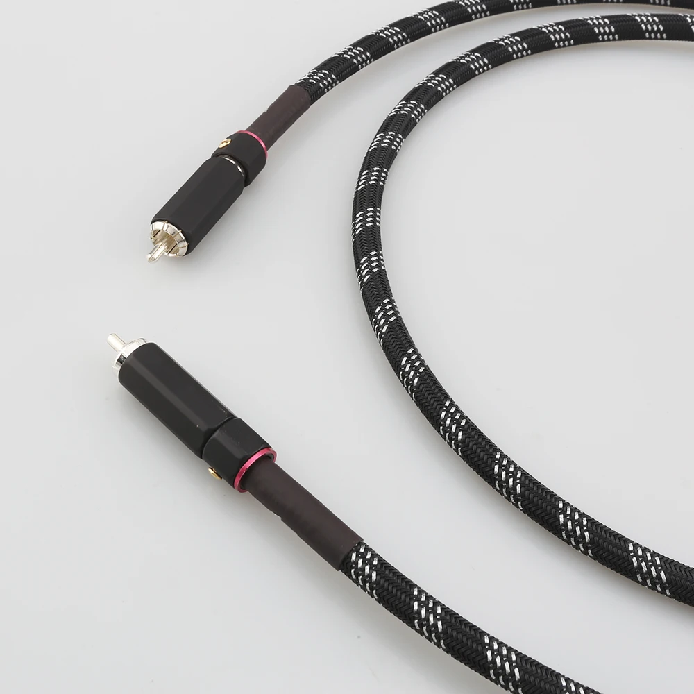 ο 1PCS 75Ohms ǹ    HD   ̺ ü  RCA to RCA  ̺ DAC TV 
