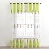 BHD Sheer Tulle Window Curtains for Living Room the Bedroom the Kitchen Modern Tulle Curtains Green Leaves Fabric drapes ► Photo 3/6