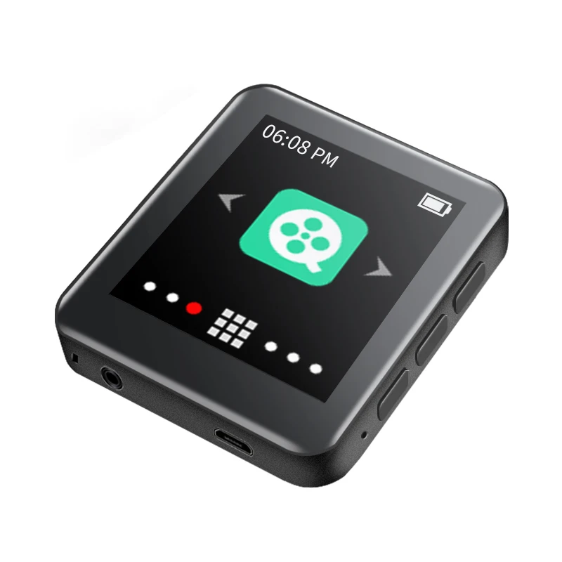 Ruizu металлический bluetooth mp3 плеер 8 Гб Встроенный динамик fm-радио электронная книга диктофон портативный аудио Спорт flac музыка видео