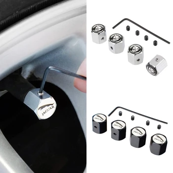 

Car Wheel Tyre Cover Valve Stem Auto Air Caps Anti Dirty for Jaguar X-type F-pace XE S-type Xf Xk8 XKR XJ-S Xj-6 Accessories