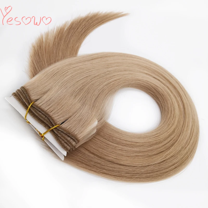 Yesowo Indian Natural Human Hair Weave 12-26Inch 16# Strawberry Blonde 100g High Quality Straight Remy Cheap Bundles | Шиньоны и парики