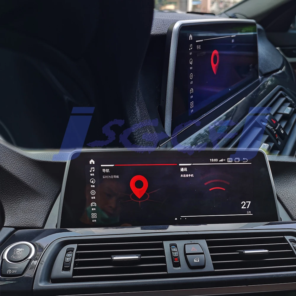 For BMW 5 F10 F18 528 530 520 550 M5 CIC NBT iDrive Car Stereo Audio 4G SIM Navigation GPS Navi Radio CarPlay 360 BirdView
