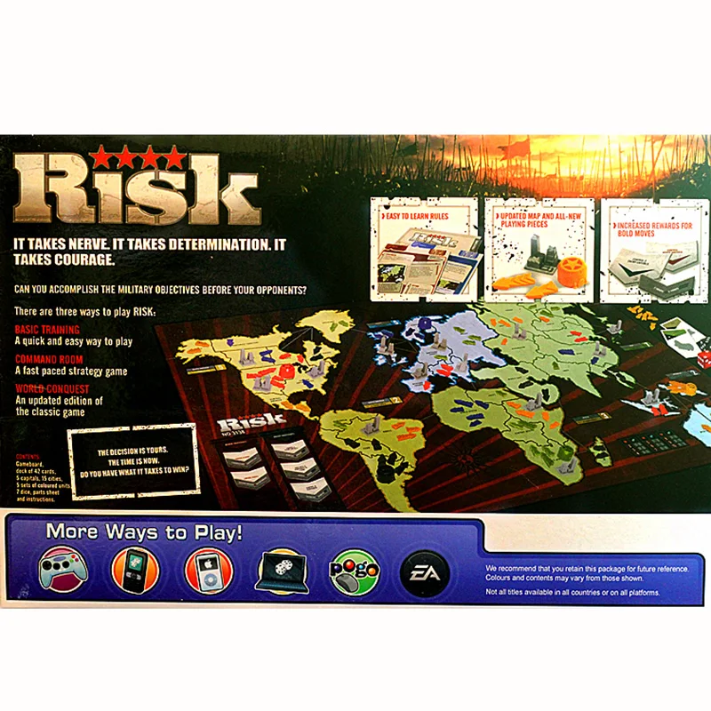 Risk(переработанное издание) настольная игра 3-5 игроков, чтобы играть Семейные/вечерние/Друзья лучший подарок для детей английская Классическая карточная игра