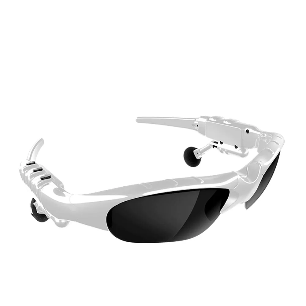 Smart Stereo Bluetooth Sunglasses Men 3D Polarized glasses Bluetooth multi-function stereo car outdoor hands-free Music glasses - Цвет: Белый