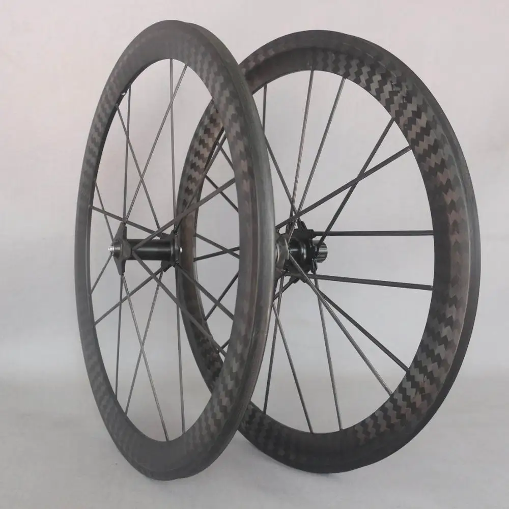 full carbon wheelset road bicycle wheeslet 700c wheelset integrated spokes front*16h rear*20h