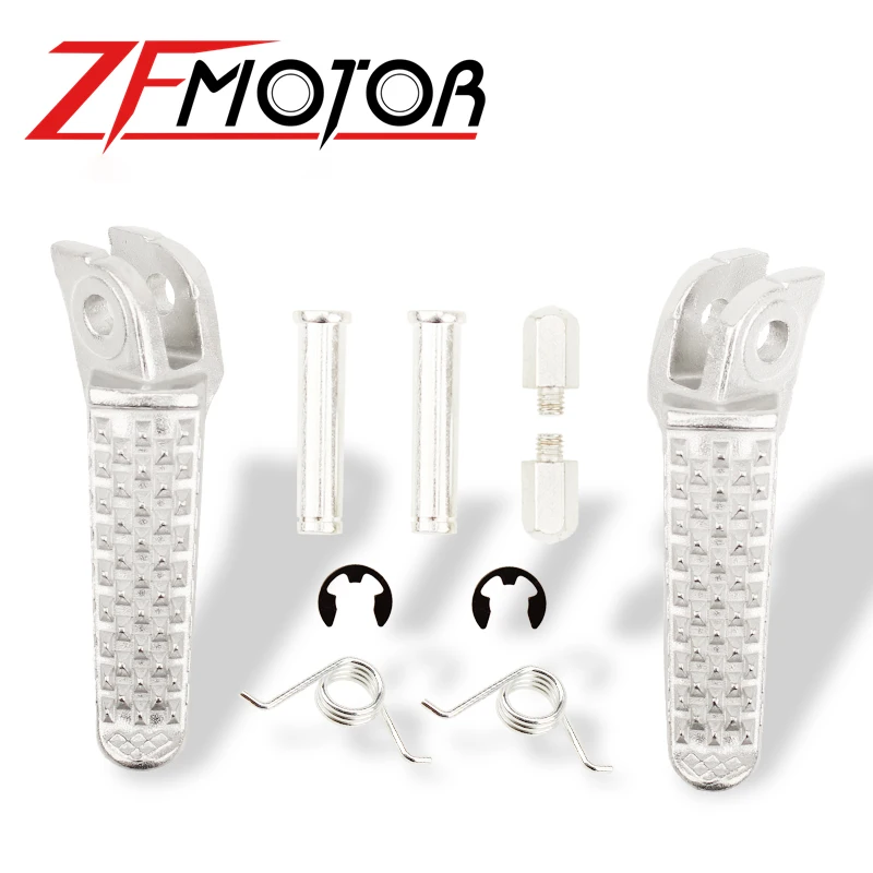 Передняя подножка педали подножки для Honda CBR1000RR CBR1000 RR CB1000R CBR600RR 04-18 03 серебристый