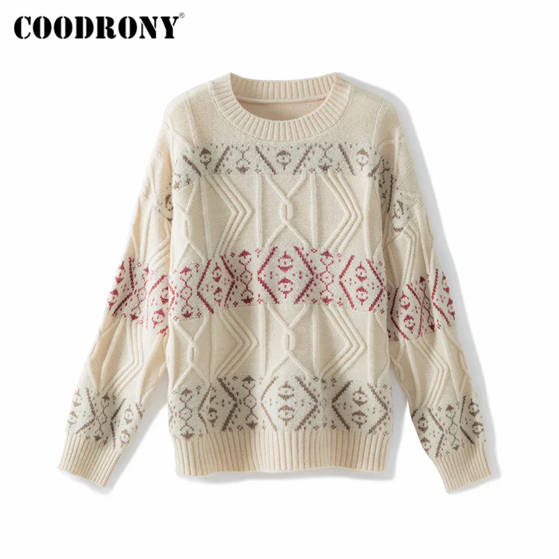 COODRONY Brand 2020 New Elegant Style Slim Pullover Sweaters Female Autumn Winter Streetwear Criss Cross Jumpers Women W1162