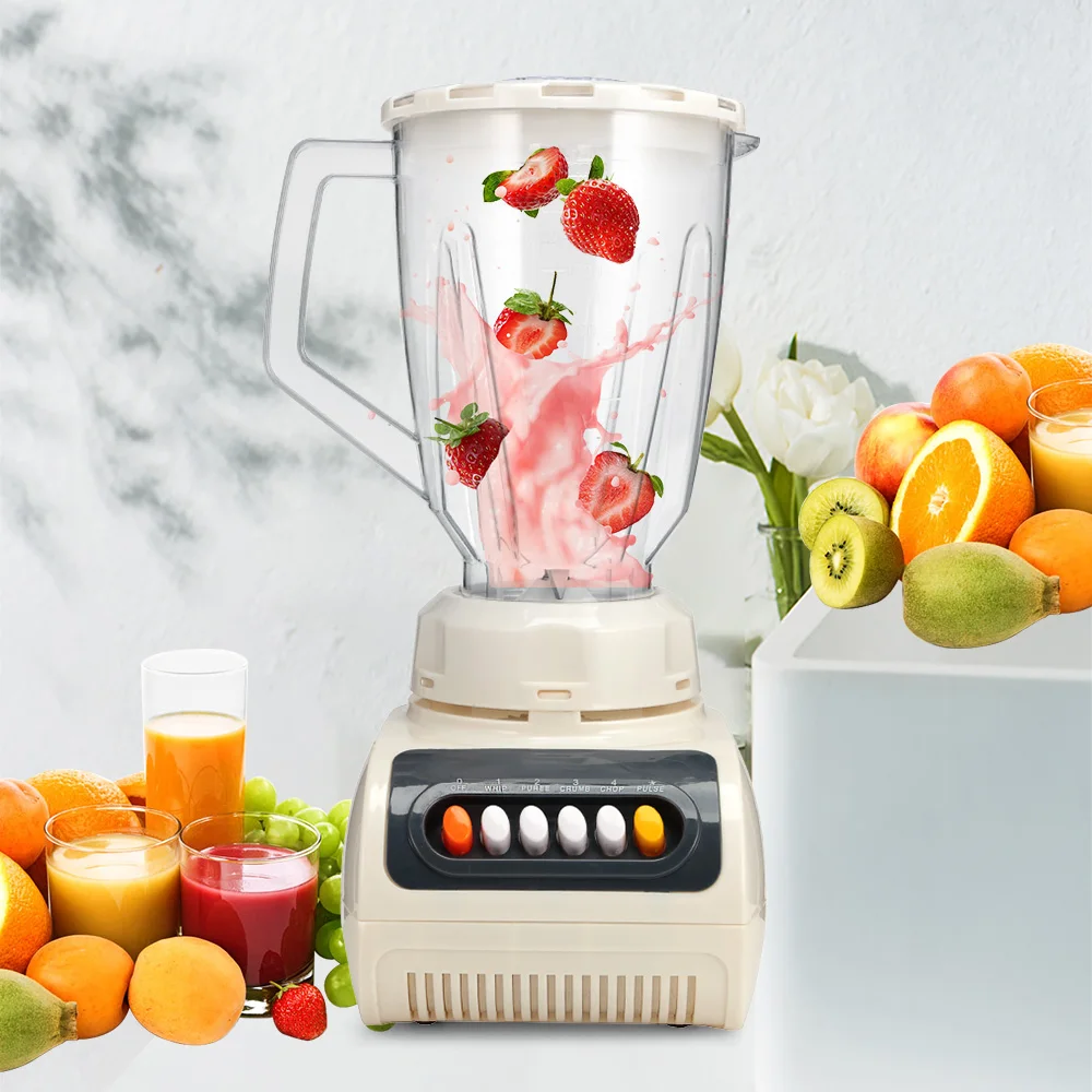 

4-Speed Adjustment Multifunctional Electric Blender Food Grinder Vegetable Meat Grinder Chopper 1500ml Electric Fruit Juicer