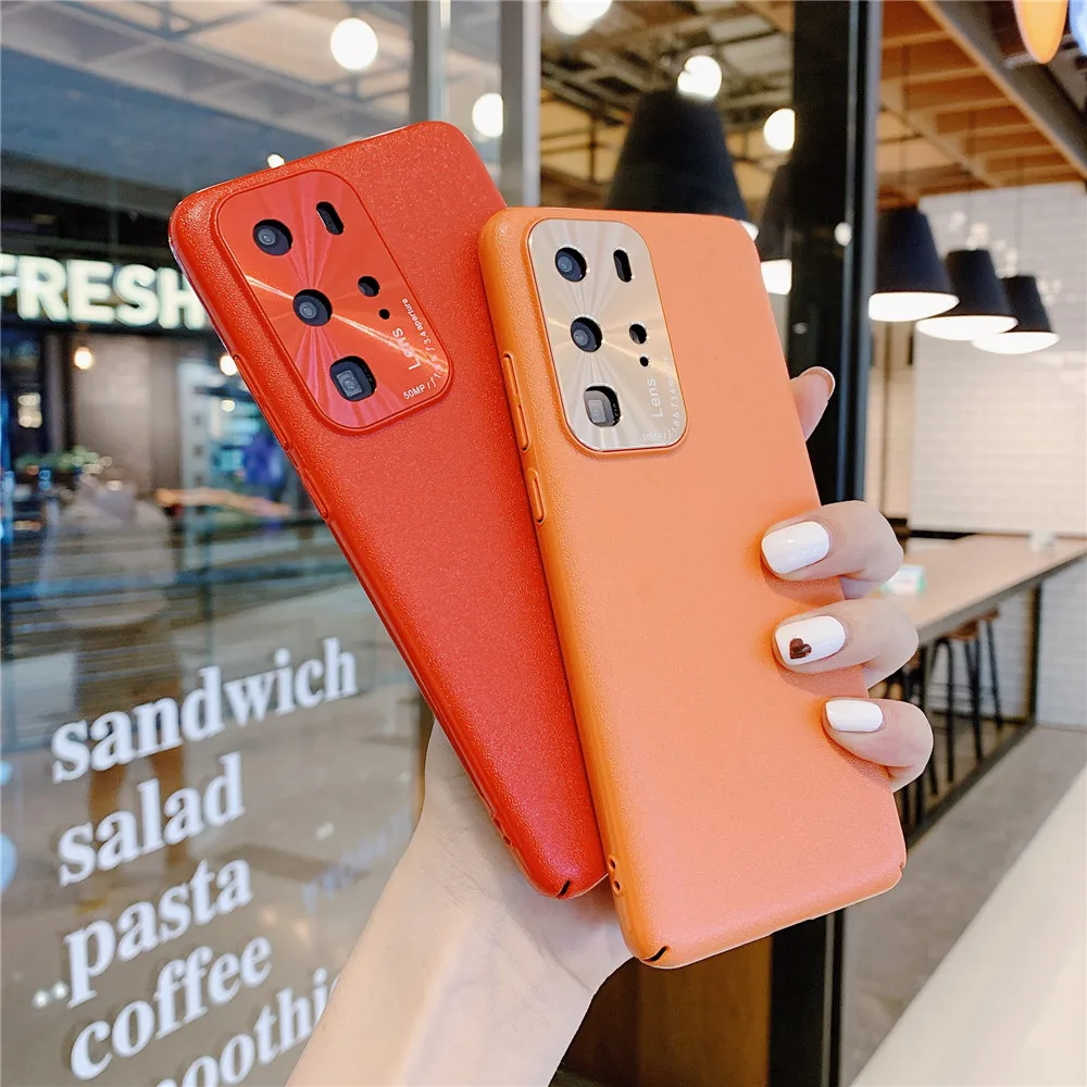 Противоударный кожаный чехол для телефона Huawei P40 Pro Lite P30 Mate 30 Honor V30 nova 6 однотонный