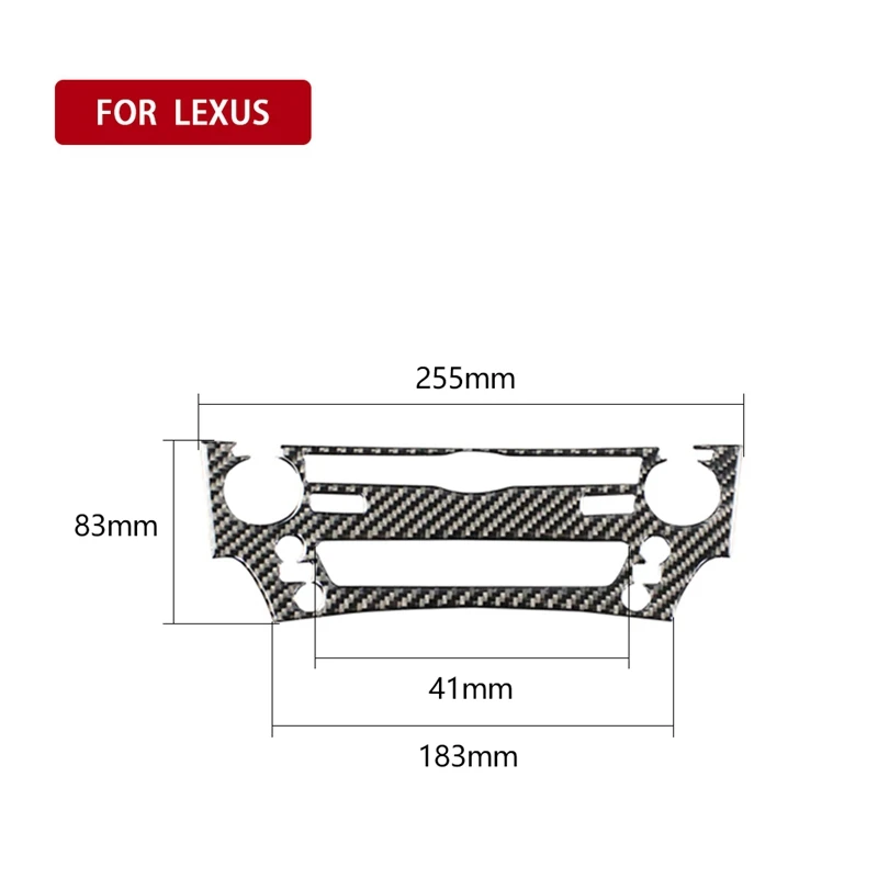 Для LEXUS IS250 300 350C 2006-2012 внутренняя центральная консоль из углеродного волокна Панель GPS отделка