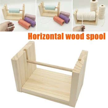 

Crochet Bobbin Spin Rack Wooden Sewing Thread Craft Knitting Tool Accessories HKS99