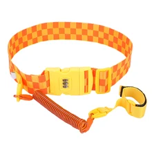 Ремни безопасности для детей преддошкольного возраста, детский поводок с защитой от потери на запястье, Тяговый ремень, блокировка паролем