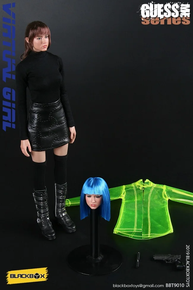 

BLACKBOX BBT9010 VIRTUAL GIRL Clothes & 2 Heads Set(NO BODY) 1/6 Fit Phicen Female body