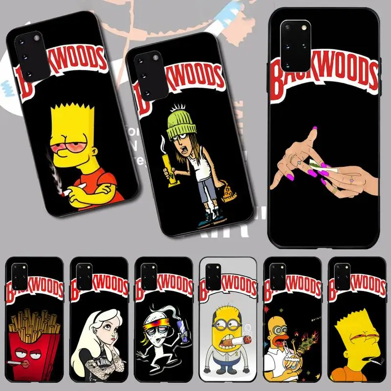 

NBDRUICAI Simpson weed smoking backwoods Unique Design Phone Cover for Samsung S20 plus Ultra S6 S7 edge S8 S9 plus S10 5G