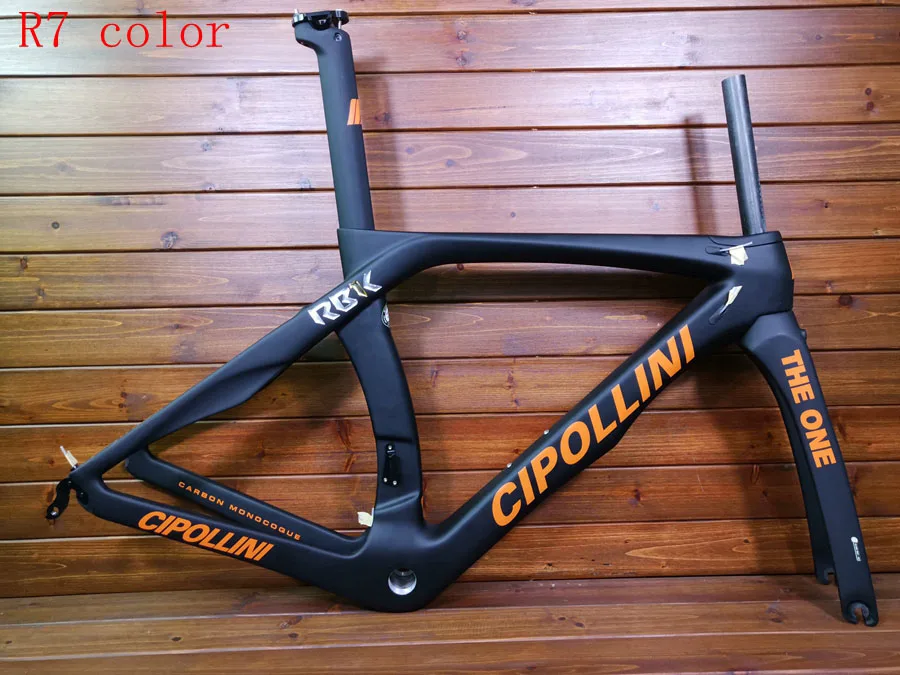 Cipollini RB1K the one T1100 3k оранжевые логотипы Углеродные дорожные рамы гоночный велосипед набор углеродных велосипедов может быть XDB DPD корабль - Color: R7 color