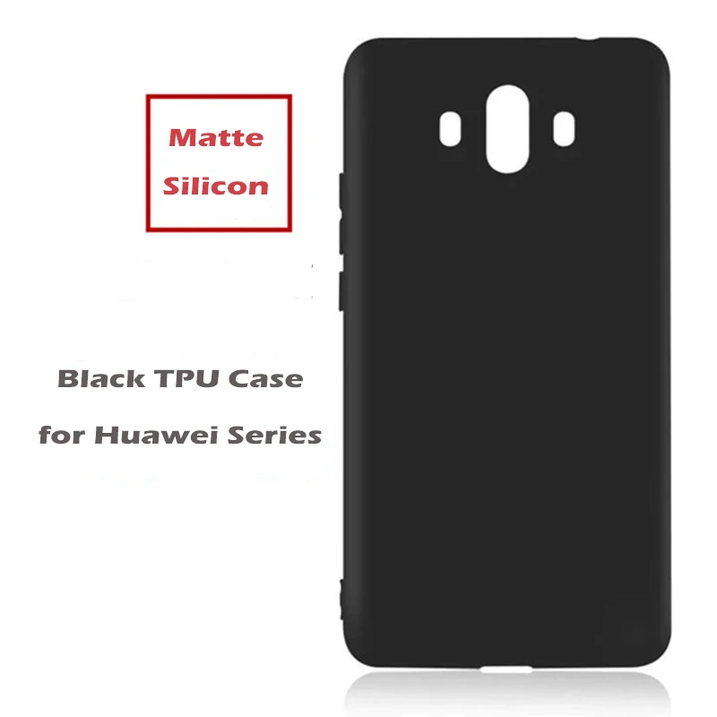 

Black Silicon Case For Huawei Mate 20 Lite 30 20X 10 Pro 9 8 7 P20 Lite Pro Plus P10 P9 P8 Lite 2017 Mini G7 G8 G9 Plus Covers