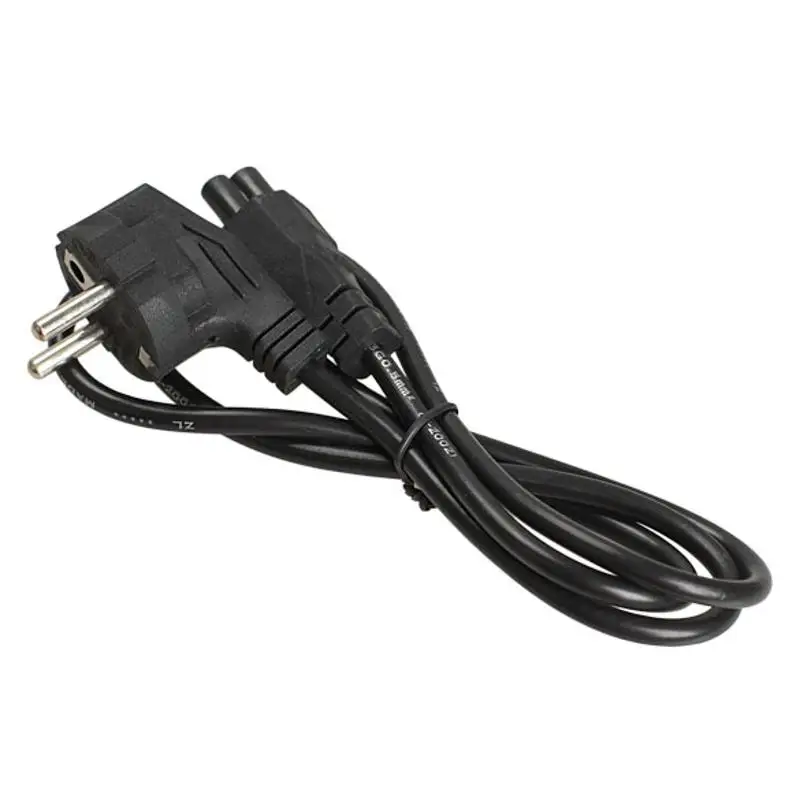 1 м 3 зубца 2 Pin AC EU штепсельная вилка шнур питания для ноутбука компьютерный