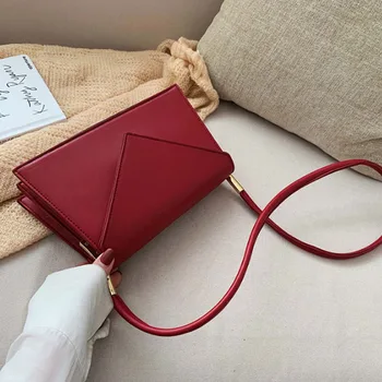 

Women's Bag Trend Small PU Leather Crossbody Bags Solid Color Shoulder bags Female Travel Designer Hand Bags