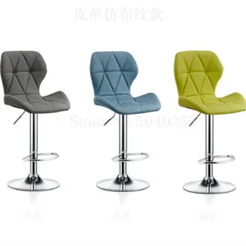 

Bar lift chair high stool front desk cash register chair back Bar stool Tea shop leisure chair minimalist home rotating