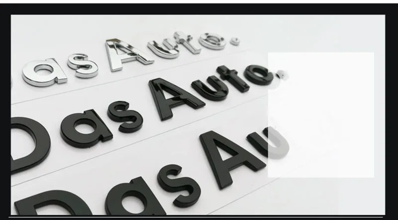 Основной верхний корпус и нижняя литая буквенная Эмблема Для Volkswagen Das Auto. Автомобильный Стайлинг Golf CC magotan sagitar наклейка с логотипом багажника