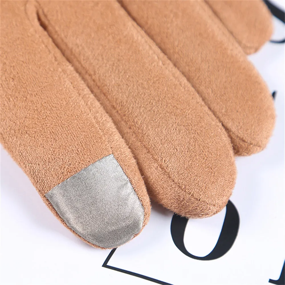 Women Winter Thermal Gloves Unisex Vintage Solid Fur Twist Gloves Wool Women Winter Keep Warm Hand Gloves Gifts Mittens guantes