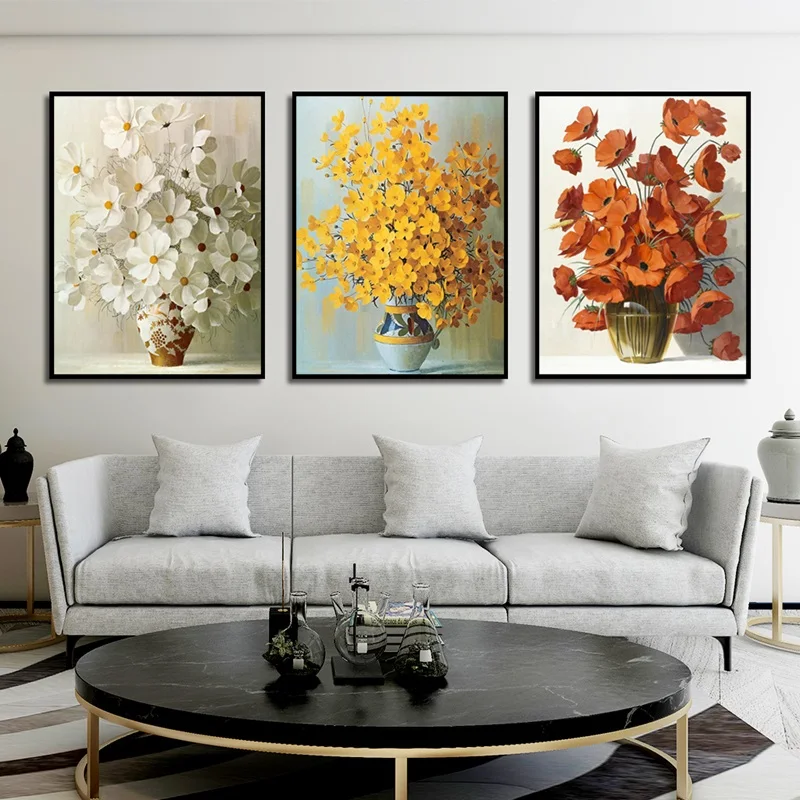 Modern-Minimalist-Potted-Flower-Poster-Red-Yellow-Orange-Flower-Print-Canvas-Painting-Home-Wall-Art-Decoration (2)