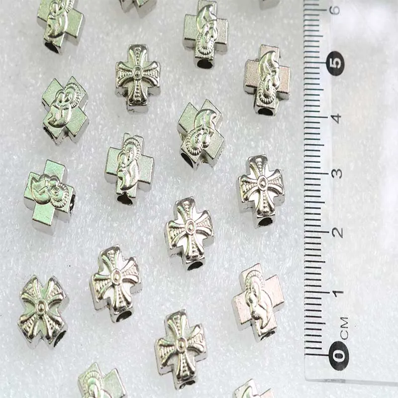 100 шт./католический браслет с бусинами бусины отверстиями Дева Мария святая земля