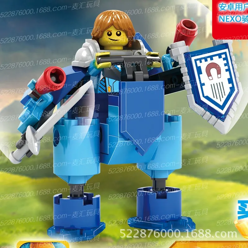 D бренд 885 A-D Future Element Knights Mech 4-Merlok Nexo сборные строительные блоки игрушки