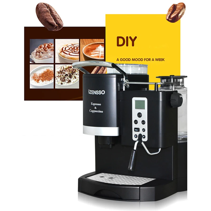 SN-3035 автоматическая кофемашина, Кофеварка с измельченными зернами и молоком для домашнего кофемашина