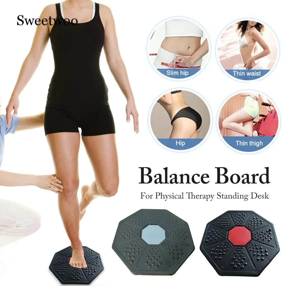 Тренажер для фитнеса Wobble Balance Board с вращением на 360 градусов массажные диски йоги