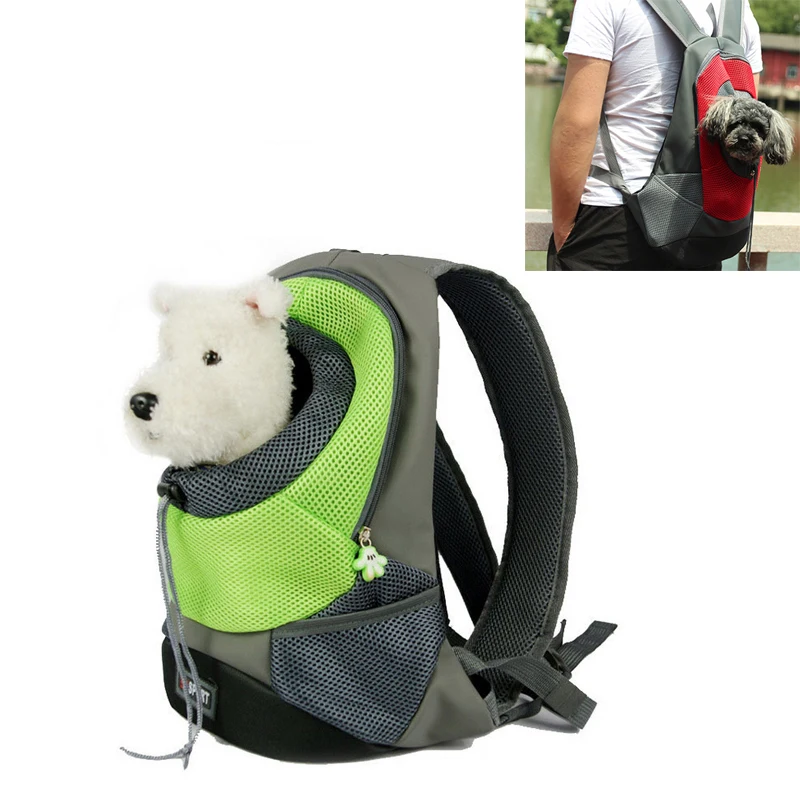 

Pet Dog Carrier Dog Front Chest Backpack Mesh Outdoor Travel Breathable Shoulder Handle Bags For Small Dog Cats