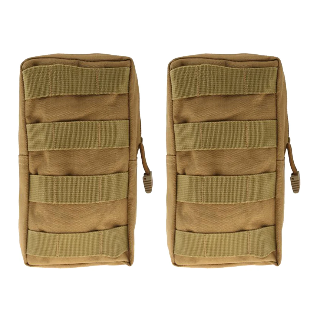 Тактический MOLLE модуль утилитарный подсумок в стиле милитари, сумка для аксессуаров, светло-коричневый