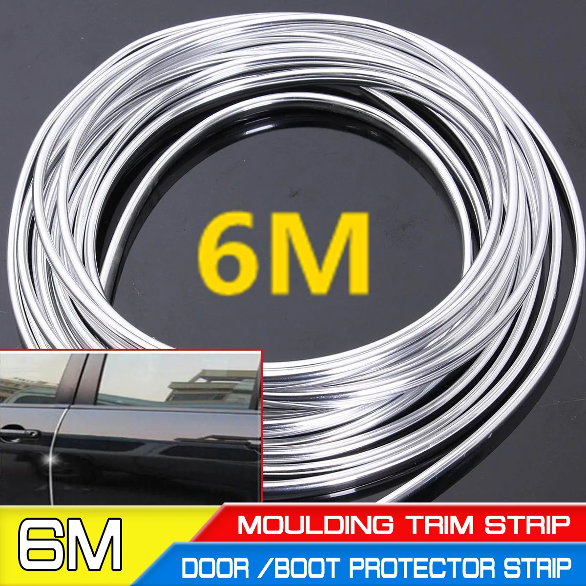 Automotive Trim Adhesive Aazon.co: 39Ft Autootive Chroe Tri Strip Line, 1/4" Wide Scratch-Proof Car Body Side Car Trim