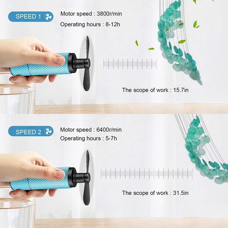 Ручные вентиляторы маленький вентилятор, Usb 2200Mah аккумуляторная батарея, 8-12H время работы, путешествия шоппинг/Футбол вентилятор охлаждения для женщин