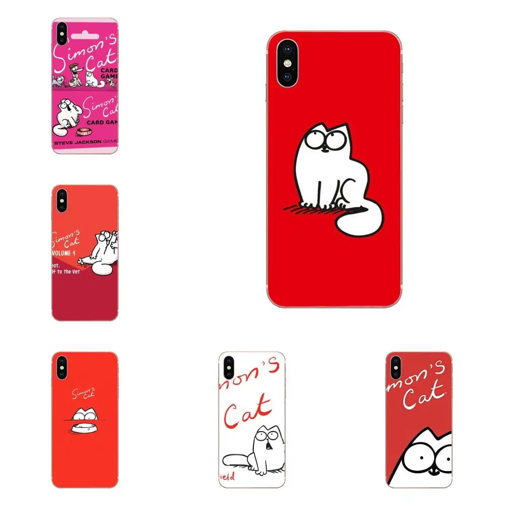 

For Huawei Honor 4C 5A 5C 5X 6 6A 6X 7 7A 7C 7X 8 8C 8S 9 10 10i 20 20i Lite Pro Soft Art Print Cover Case Cute Simons Cat