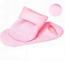 1 пара отшелушивающая маска для ног носок спа гелевый увлажняющий уход за ногами розовый Силиконовый носок из геля и хлопка для женщин