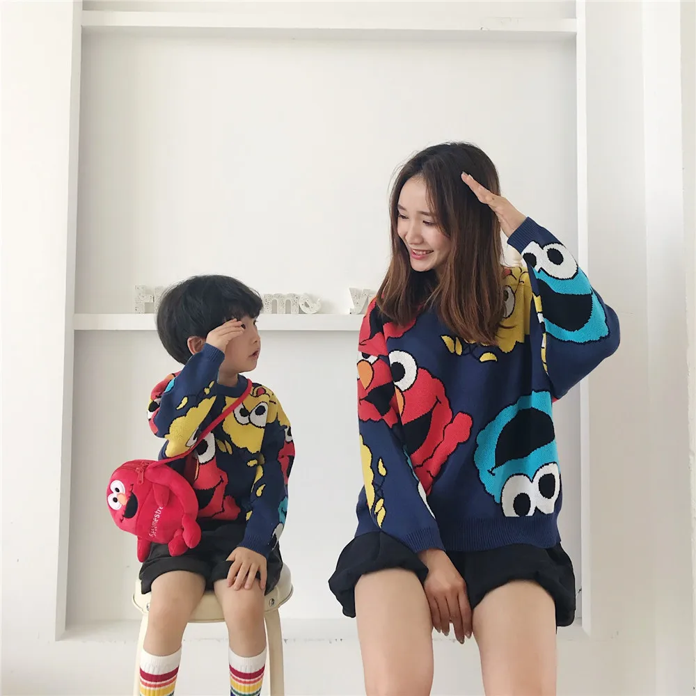 Tonytaobaby Autumn Winter New Kids Clothes Parents'and Children's Clothes European and American Style Kids Sweaters