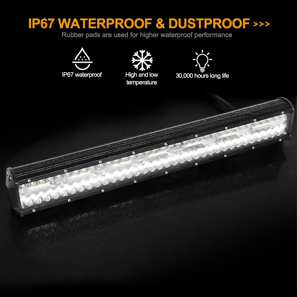 Led Light Bar Tripcraft LED Panel LED Bar 4-28 Inch Light Barrre Pod Lights Combo Beam for Car Tractor Boat OffRoad 4x4 led light bar