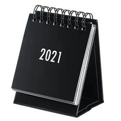 STOBOK – calendrier mensuel de bureau 2021, organisateur de calendrier annuel à bobine pliable 