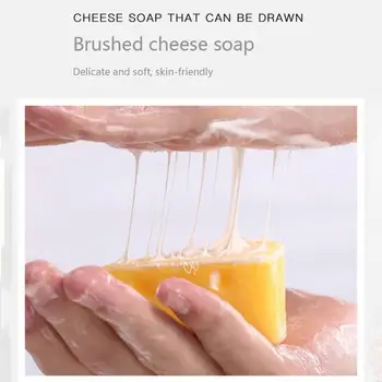 

Brushed Cheese Soap Moisturizing Soap Oil-Control Anti-Mites Cleansing New Body Arrival Anti-Acnes Soap Makeup C9N3