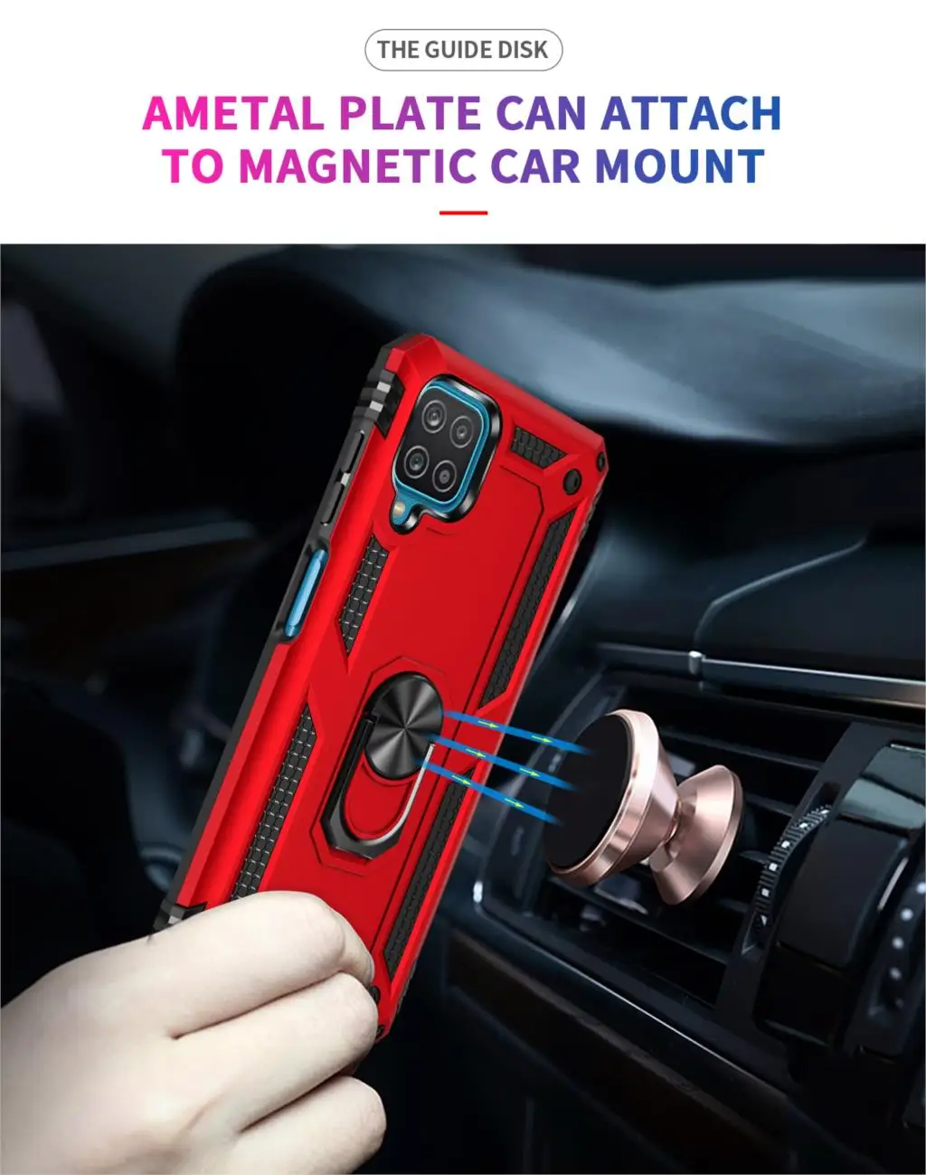 cute phone cases for samsung  armor shockproof Case For on Samsung galaxy A12 cover Case For Samsung A12 A 12 car holder ring Case M12 F12 cute samsung phone case