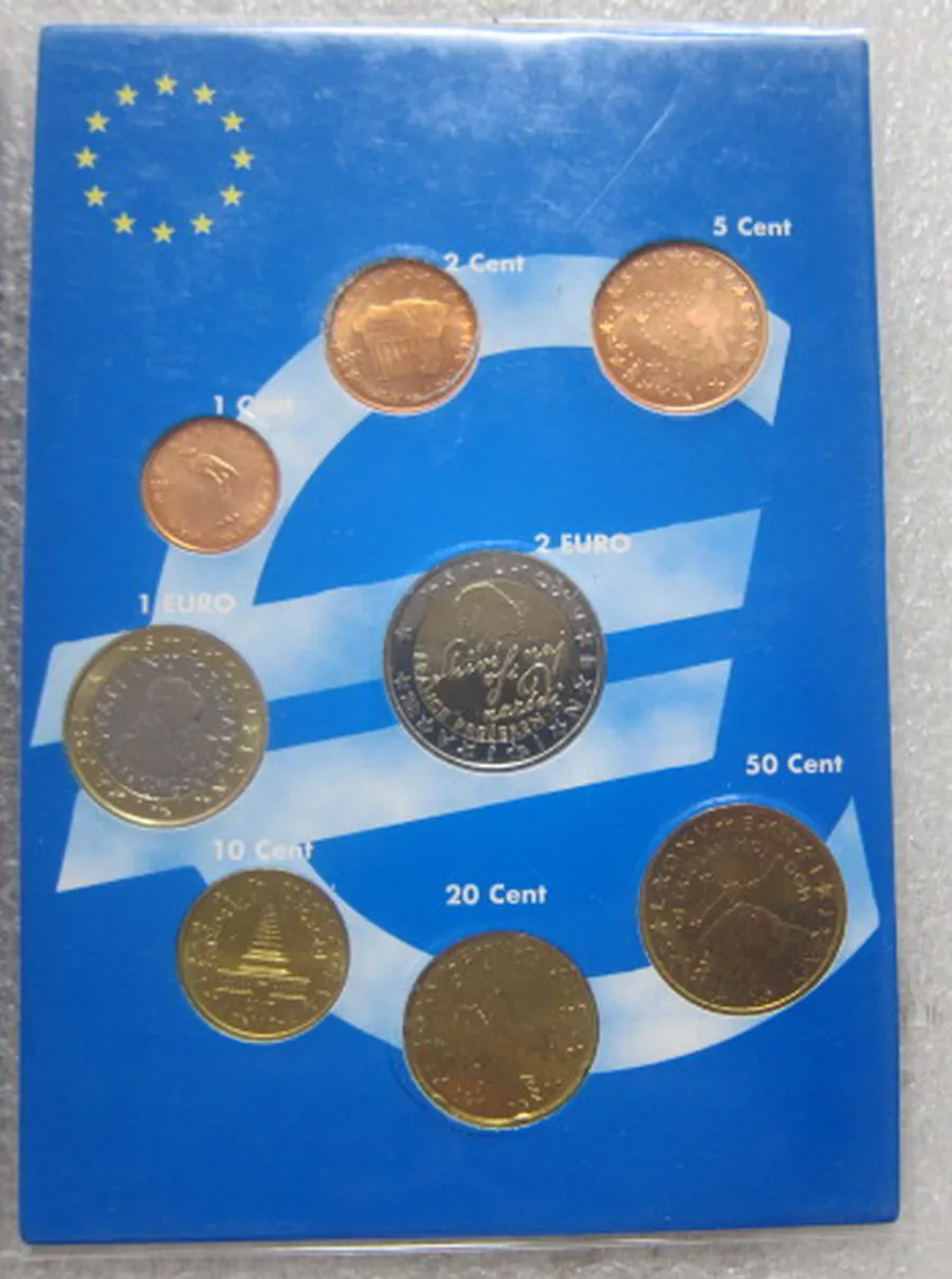 8 шт словенские монеты 2007 года оригины не циркулируют