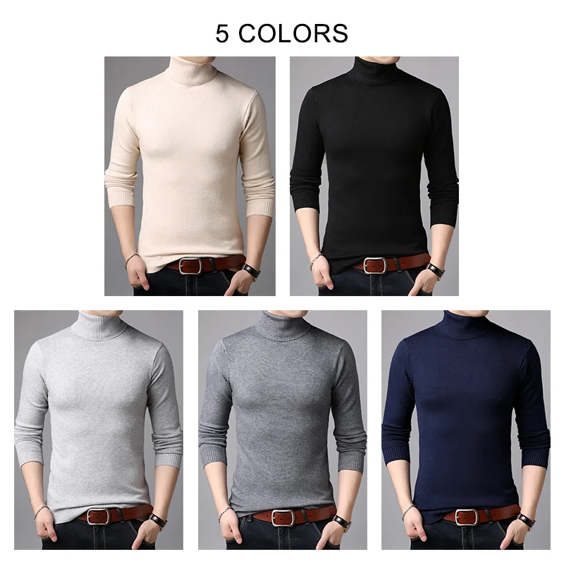 Skup COODRONY marka sweter z golfem mężczyźni klasyczne Casual Pull Homme 2019 zima grube ciepłe swetry z miękkiej dzianiny mężczyzn C1009