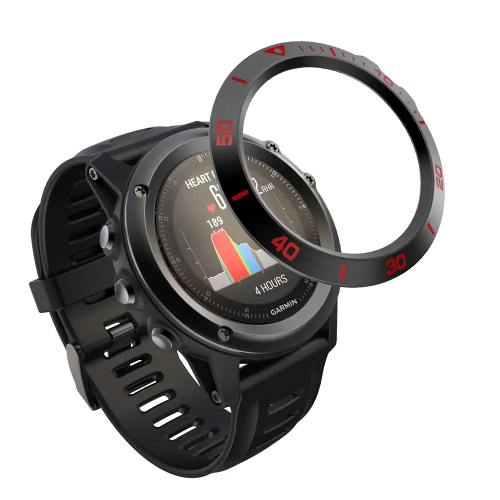 Ободок для часов, кольцо, стильный каркас, стальной чехол для Garmin Fenix 3/Fenix 3 HR, клейкая, не царапается, металлическая крышка, защитное кольцо, Новинка - Цвет ремешка: B