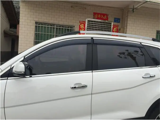 Для Mitsubishi Outlander 2010- Автомобильная Водонепроницаемая Декоративная полоса солнцезащитный козырек модифицированное Окно дождь брови украшение