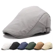 I2u Регулируемая Кепка берета s для улицы, дышащая Кепка с козырьком, унисекс, в елочку, однотонные Плоские береты, кепка, шапка